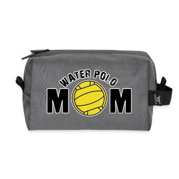 Wasserball Mutter Mama Mom - Recycelte Kulturtasche - Anthrazit - Vorne
