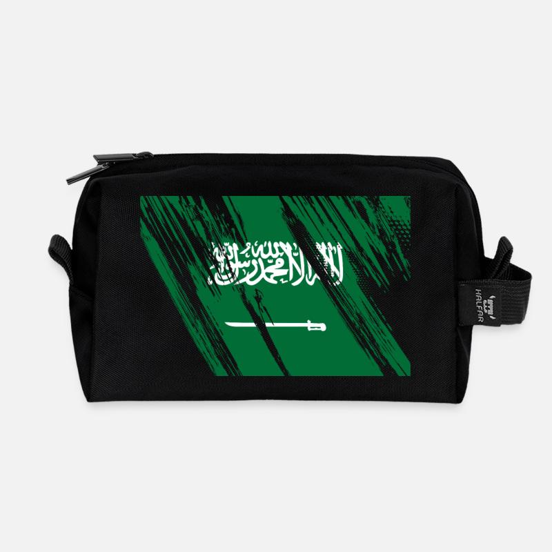Saudi Arabien Flagge - Recycelte Kulturtasche - Schwarz