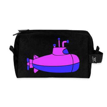 sous-marin Plongée sous-marine Plongée Capitaine de sous-marin - Trousse de toilette en tissu recyclé - noir - Devant