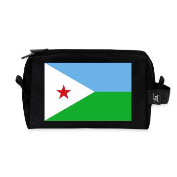 Djibouti - Recycled Toiletry Zip Bag - black - Front