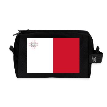 Malta - Recycelte Kulturtasche - Schwarz - Vorne