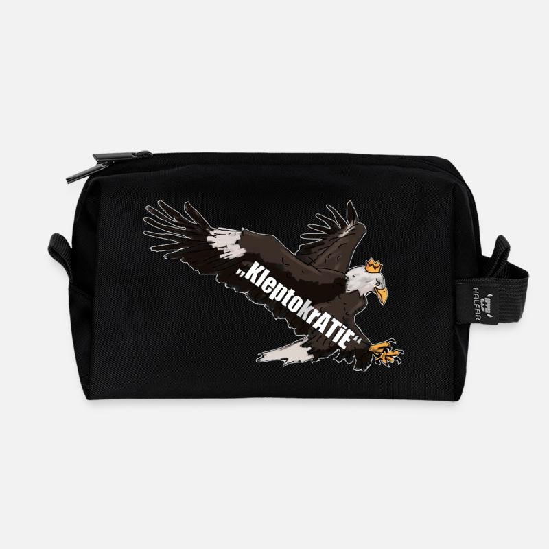 ADLER - Recycelte Kulturtasche - Schwarz
