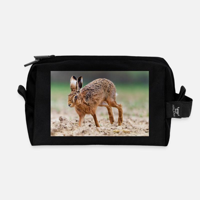 000 4929 - Recycled Toiletry Zip Bag - black