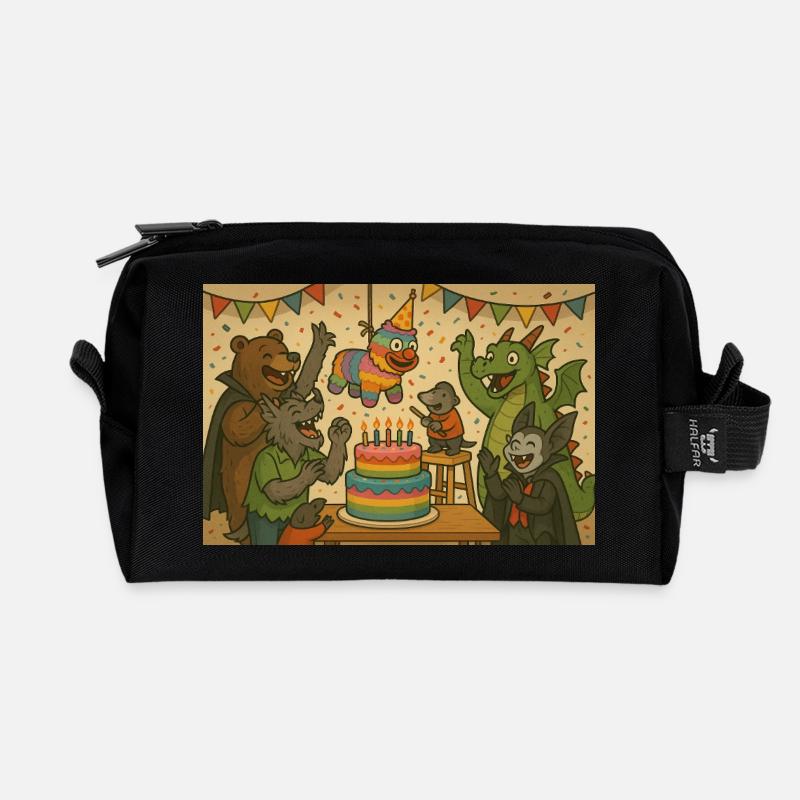 1000019116 - Recycled Toiletry Zip Bag - black