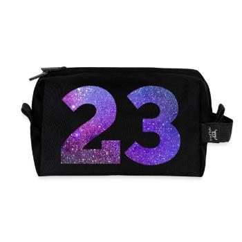Galaxie Nummer 23 - Recycelte Kulturtasche - Schwarz - Vorne
