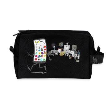 Neuzeit - Recycelte Kulturtasche - Schwarz - Vorne