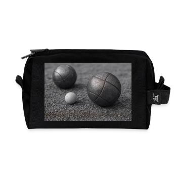 Sport - Boule - Trousse de toilette en tissu recyclé - noir - Devant