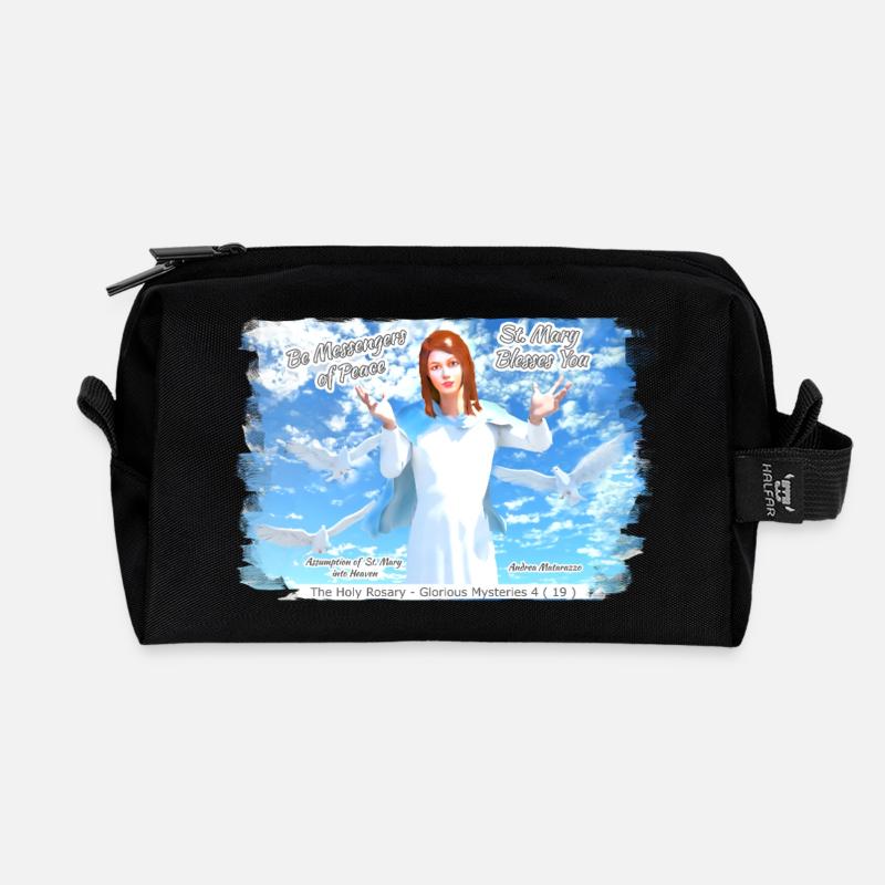 Mariä Himmelfahrt in Cielo - Madonna - Recycelte Kulturtasche - Schwarz