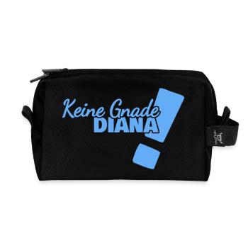 Funny Diana - Recycled Toiletry Zip Bag - black - Front