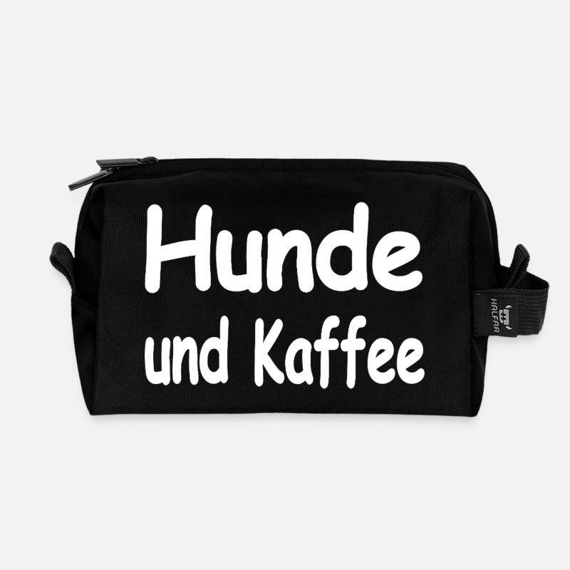 canine - Recycled Toiletry Zip Bag - black