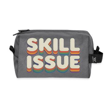 Problème de compétence - Funny Gen Alpha Memes - Trousse de toilette en tissu recyclé - anthracite - Devant