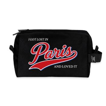I Got Lost In Paris And Loved It - Recycled Toiletry Zip Bag - black - Front