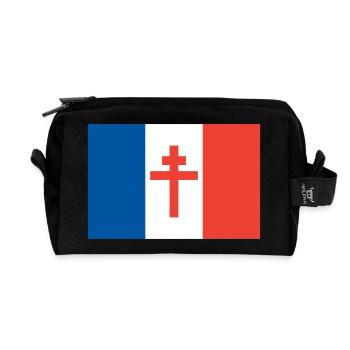 France Libre - Recycled Toiletry Zip Bag - black - Front