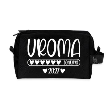 Uroma 2027 loading - Recycelte Kulturtasche - Schwarz - Vorne