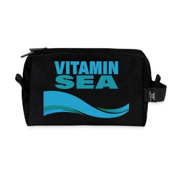 Vitamin Sea - Recycled Toiletry Zip Bag - black - Front