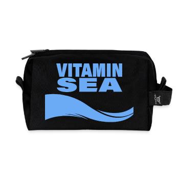 Vitamin Sea - Recycled Toiletry Zip Bag - black - Front