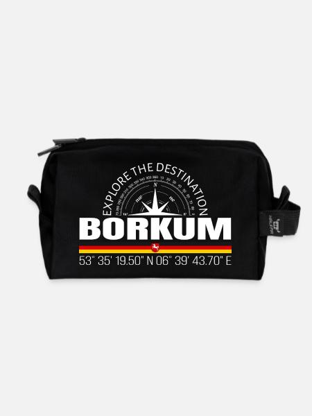 Borkum - Recycled Toiletry Zip Bag - black
