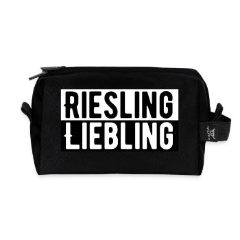 Riesling Liebling - Recycelte Kulturtasche - Schwarz - Vorne