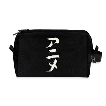 Anime (Auf Japanisch) Katakana Schriftzeichen - Recycelte Kulturtasche - Schwarz - Vorne