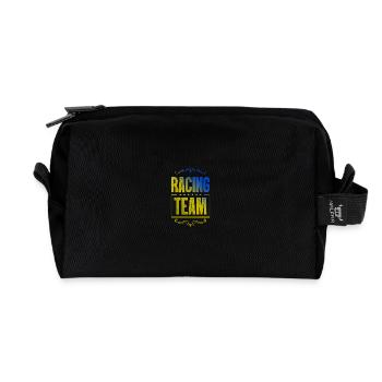 Équipage de course - Trousse de toilette en tissu recyclé - noir - Devant