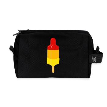 rocket solo - Recycled Toiletry Zip Bag - black - Front