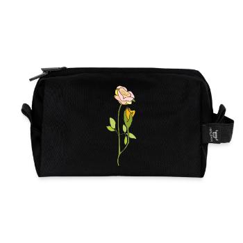 Rose - Trousse de toilette en tissu recyclé - noir - Devant