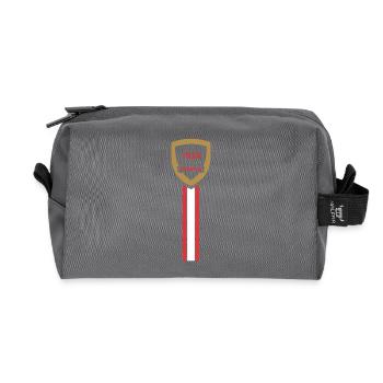 Monaco football club - Recycled Toiletry Zip Bag - anthracite - Front