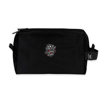 Backen ist Sauerteig und Liebe - Recycelte Kulturtasche - Schwarz - Vorne