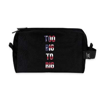 TOO BIG TO RIG 2024 - Recycled Toiletry Zip Bag - black - Front