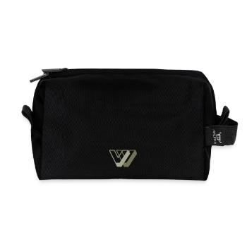 Winner Label. Fishing Edition - Recycelte Kulturtasche - Schwarz - Vorne