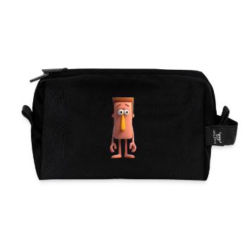 Husband - Recycled Toiletry Zip Bag - black - Front