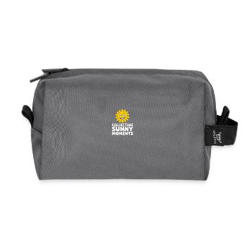 Sunny Summer Moments Vibes Summer Sun - Recycled Toiletry Zip Bag - anthracite - Front