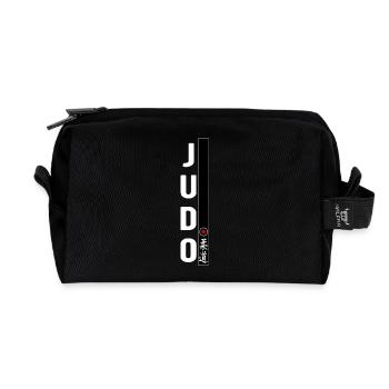 Judo Martial Art Black Belt Gym Dojo - Recycled Toiletry Zip Bag - black - Front