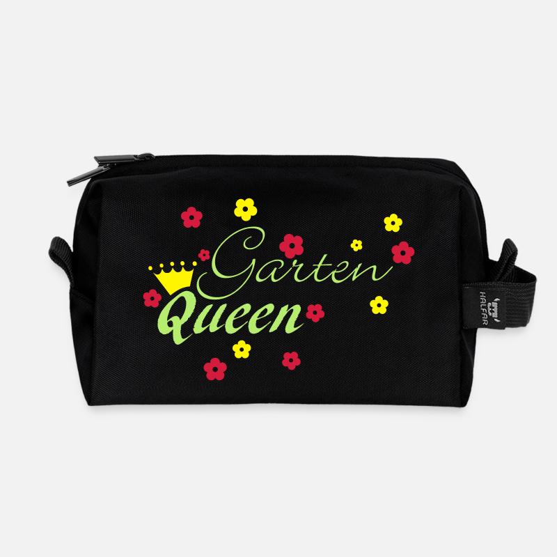 Gartenqueen - Recycelte Kulturtasche - Schwarz