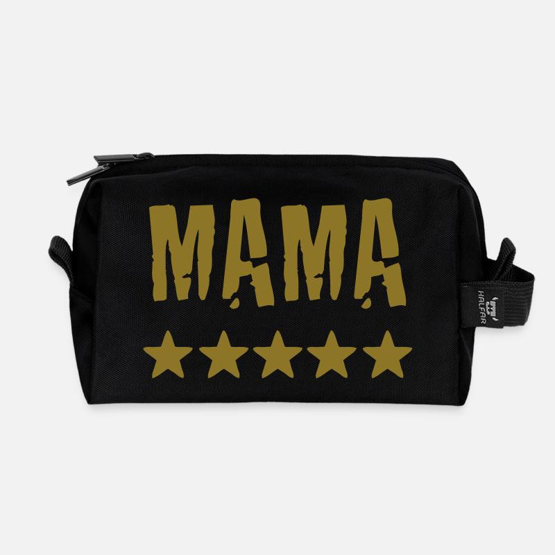 mama - Recycled Toiletry Zip Bag - black
