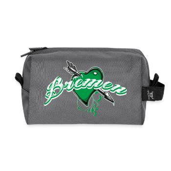 Bremen - Recycled Toiletry Zip Bag - anthracite - Front