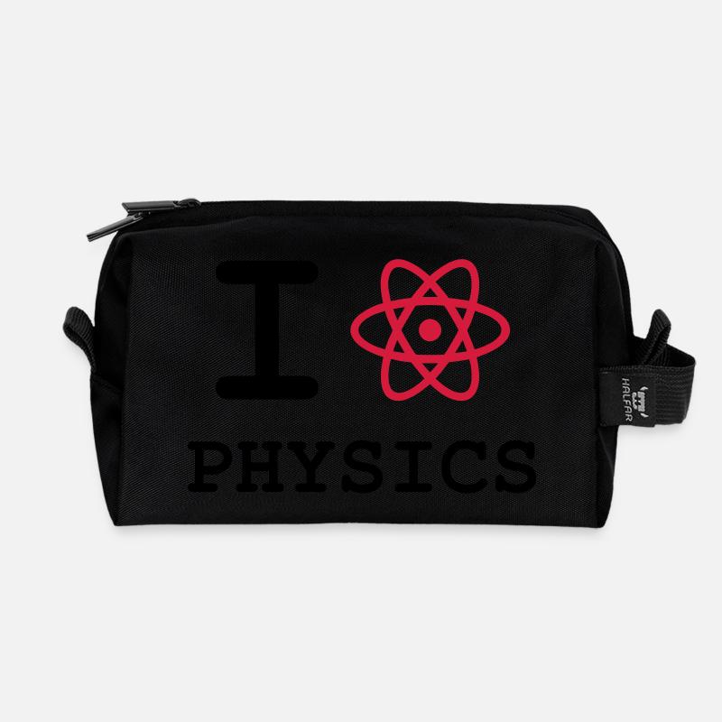 Ich liebe Physik! - Recycelte Kulturtasche - Schwarz