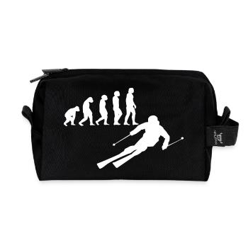 Ski skieurs Ski skieurs - Trousse de toilette en tissu recyclé - noir - Devant