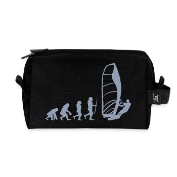 Evolution of Windsurfing - Recycelte Kulturtasche - Schwarz - Vorne