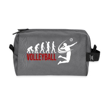 Evolution Volleyball - Recycelte Kulturtasche - Anthrazit - Vorne