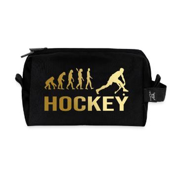 Evolution Hockey - Recycelte Kulturtasche - Schwarz - Vorne