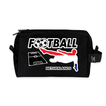 Football Fever Pays-Bas - Trousse de toilette en tissu recyclé - noir - Devant