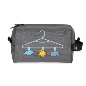 Wettervorhersage Aufhänger Weather Forecast Hanger - Recycelte Kulturtasche - Anthrazit - Vorne