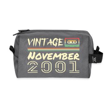 Legendary Since November 2001 - November 2001 - Recycled Toiletry Zip Bag - anthracite - Front