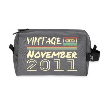 Legendary Since November 2011 - November 2011 - Recycled Toiletry Zip Bag - anthracite - Front