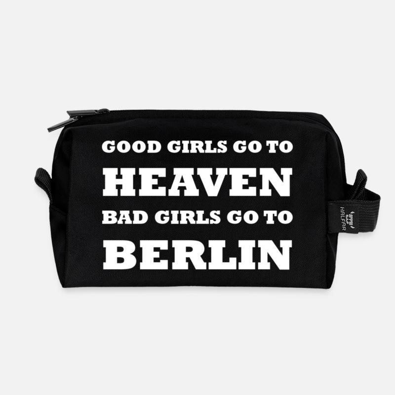 Gute Mädchen Böse Mädchen Berlin - Recycelte Kulturtasche - Schwarz