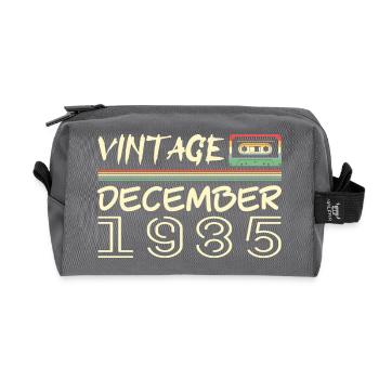 1985 Décembre 1985 Jubilé Décembre 1985 - Trousse de toilette en tissu recyclé - anthracite - Devant