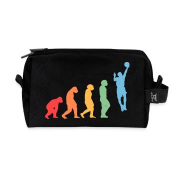 Joueurs de basket-ball Evolution Basketball - Trousse de toilette en tissu recyclé - noir - Devant