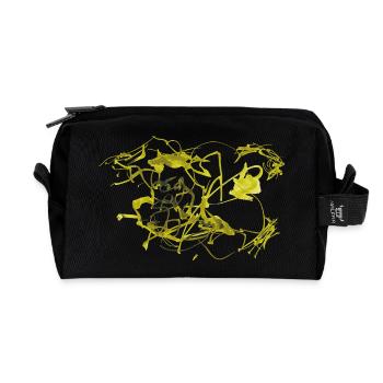Abstrakt - Recycelte Kulturtasche - Schwarz - Vorne