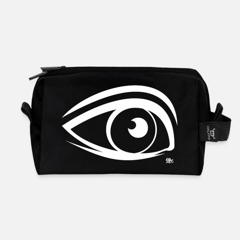 Eye - Recycled Toiletry Zip Bag - black
